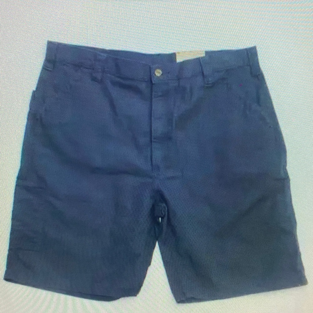 Carhartt Navy Blue Men's Flat Front Shorts